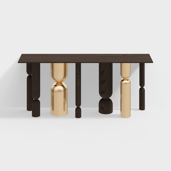 Urban Minimalist Dining Table 3D model