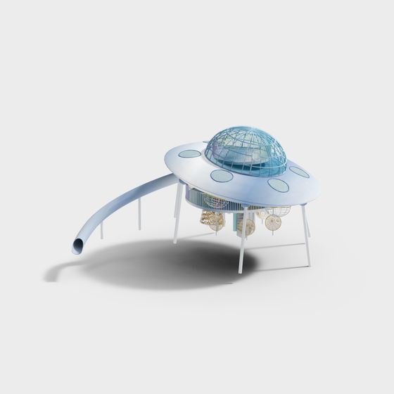 Futuristic UFO Spaceship 3D Model for Creative Projects