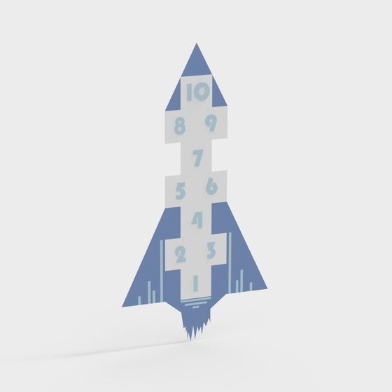 Futuristic Launchpad Tower 3D model