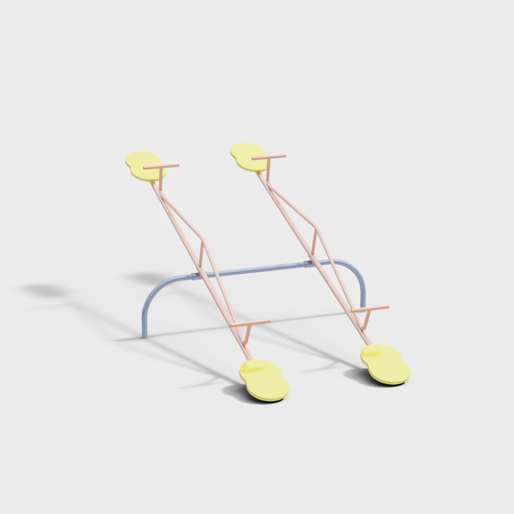 Yellow seesaw for children