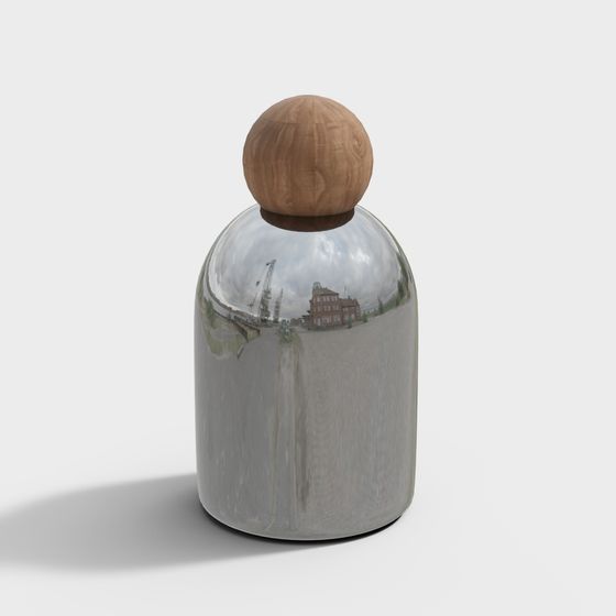 Urban Bottle Low Poly 3D Model