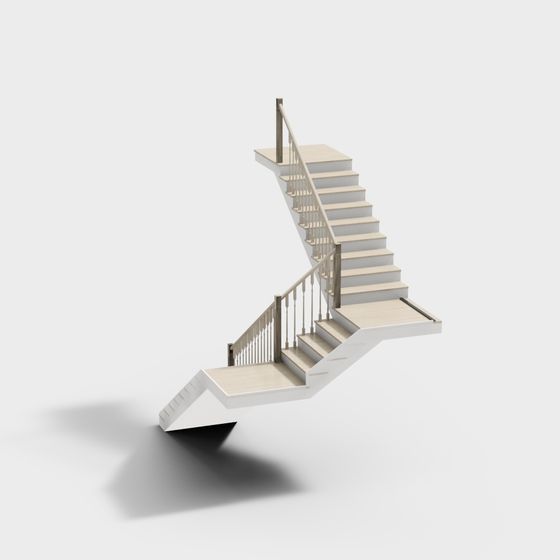 Elegant Staircase 3D model