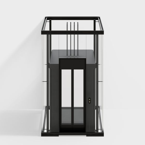 Sleek Elevator 3D model for Urban Spaces