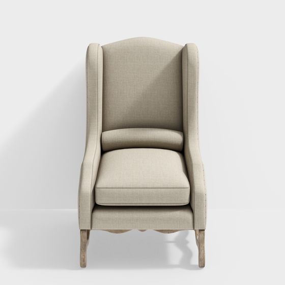 Chic Armchair 3D model for Contemporary Spaces
