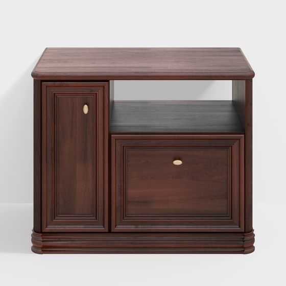 Vintage Style Nightstand 3D model