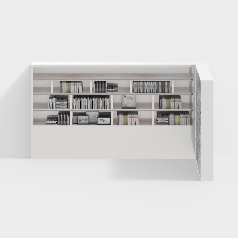 현대적인 미니멀 책장