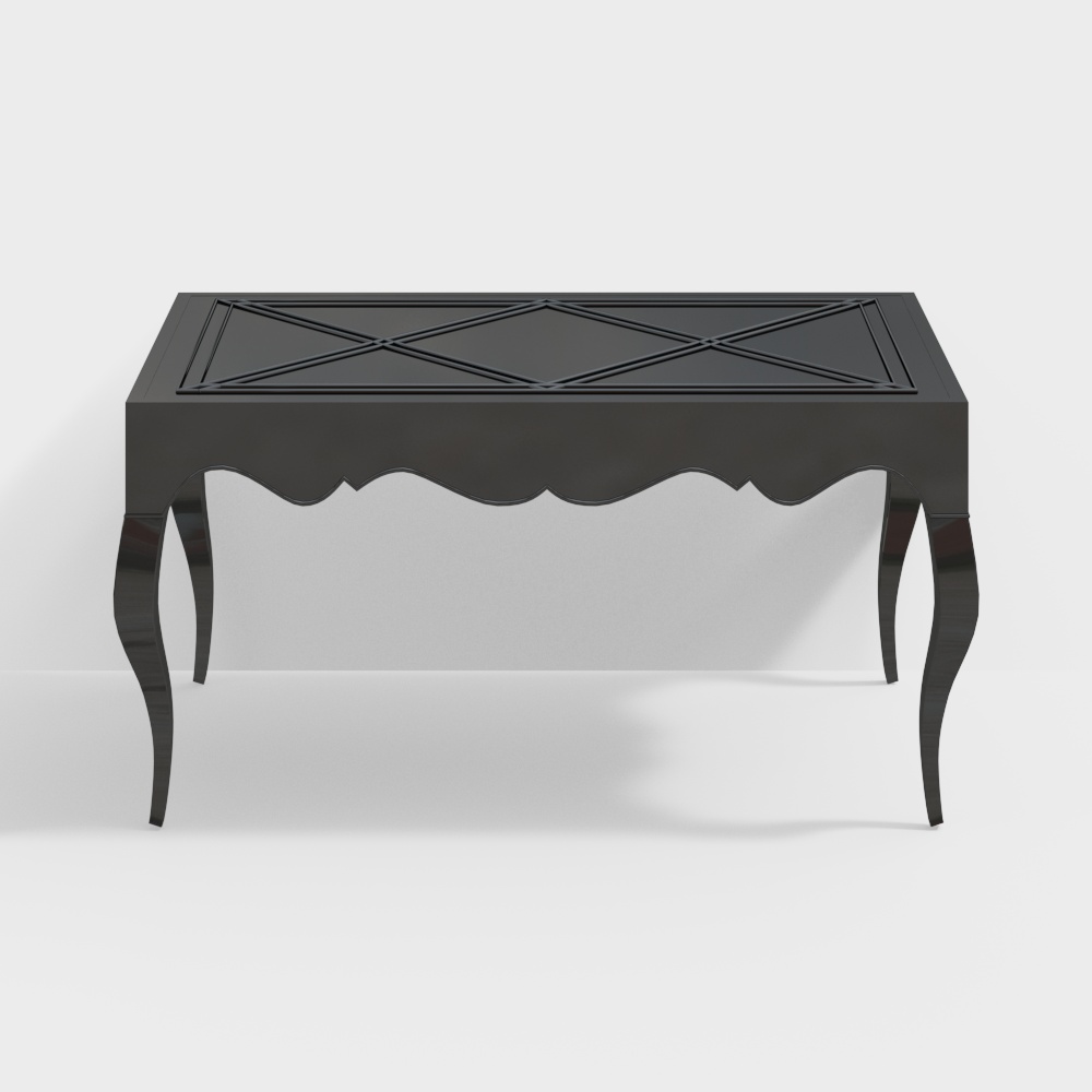 Black dining table