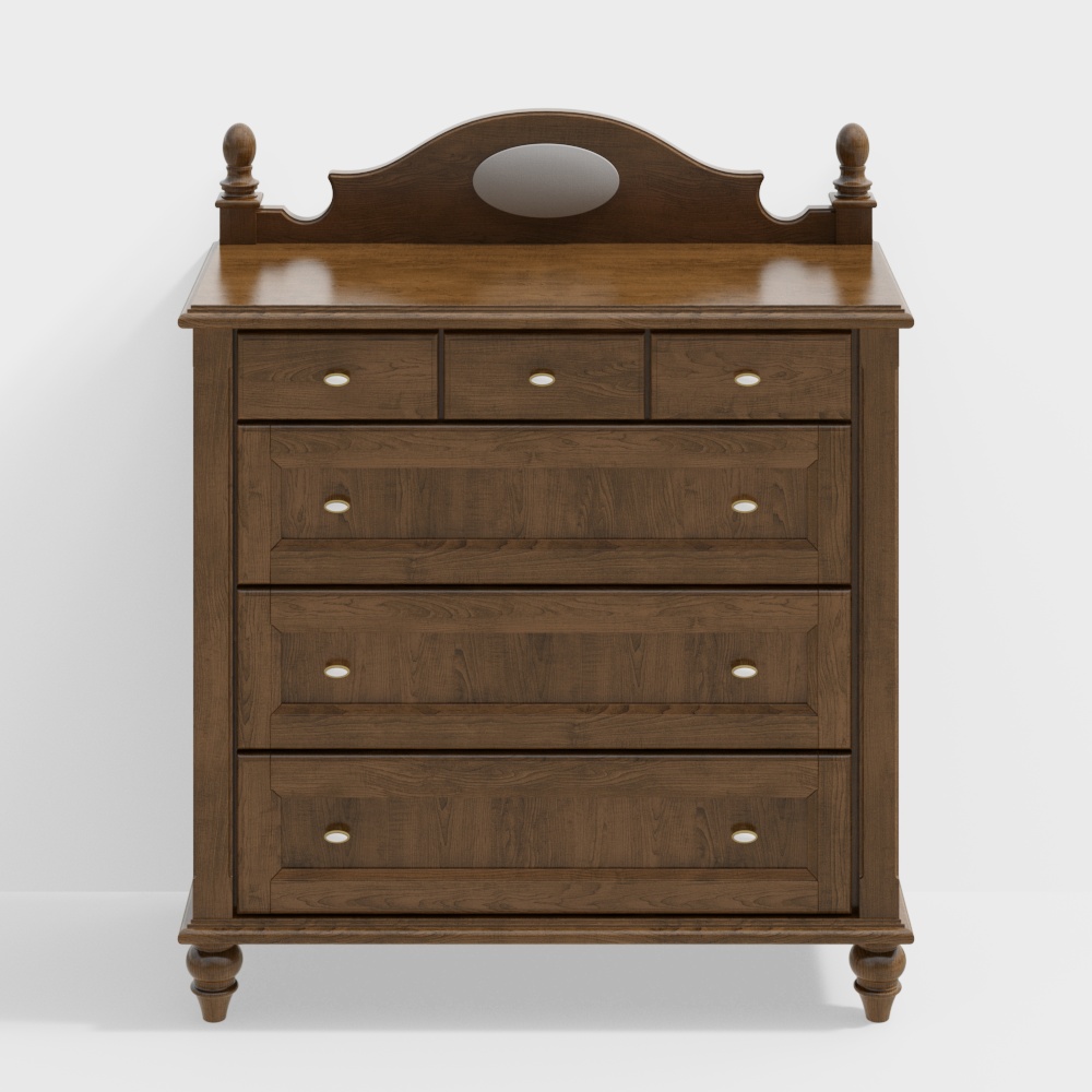 Gabinete de madera americano