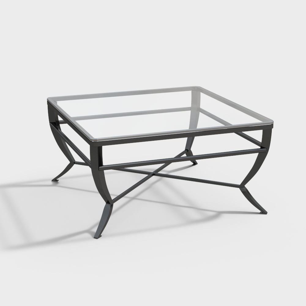 Mesa de centro de vidrio