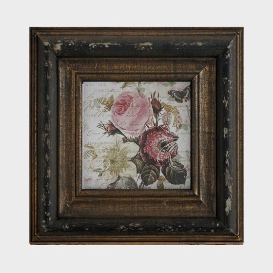 Vintage Floral Frame 3D model for Creative Projects