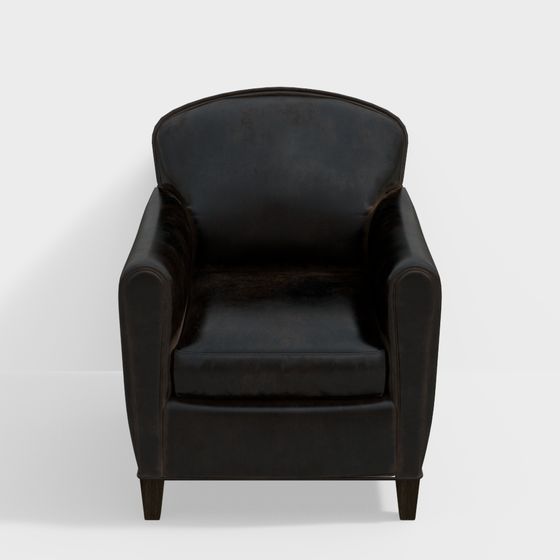 Vintage Leather Armchair 3D model