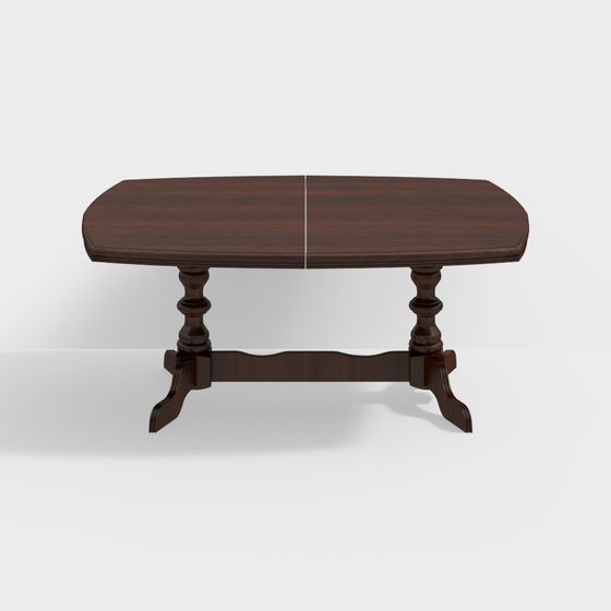 Vintage Dining Table 3D model