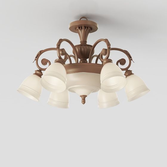 Vintage Chandelier 3D model for Elegant Interiors