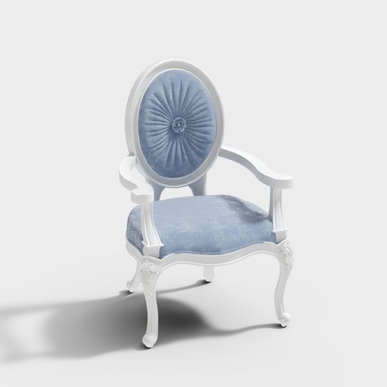 Elegant Classic Armchair 3D model
