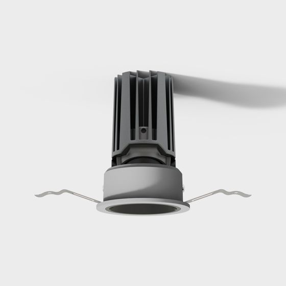 Contemporary Low-Poly Light Fixture 3D Model