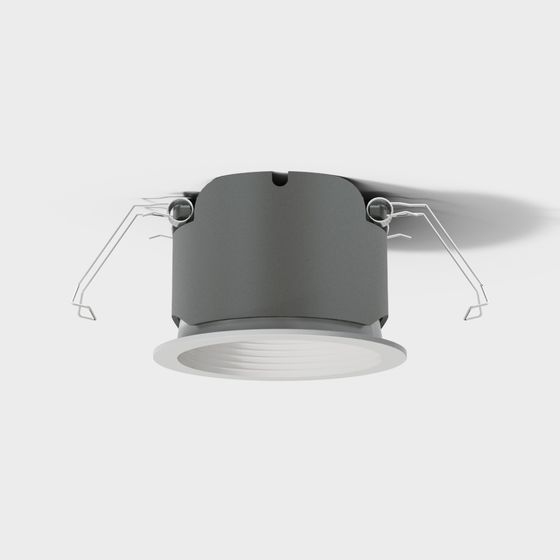 Sleek Embedded Lighting 3D model for Modern Interiors