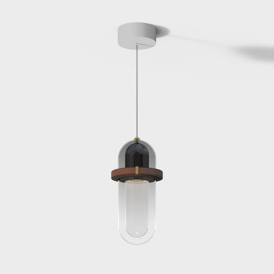 Elegant Low-Polygon Chandelier 3D model