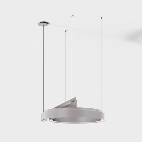 Suspended Ring 3D model for Modern Aesthetic Design