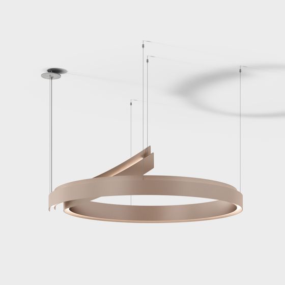 Spiral Light Pendant 3D model