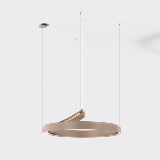 Streamlined Chandelier 3D model