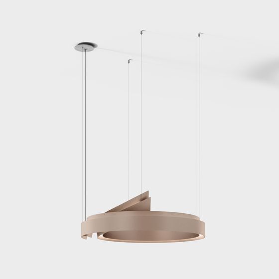 Spiral Halo Pendant Light 3D Model
