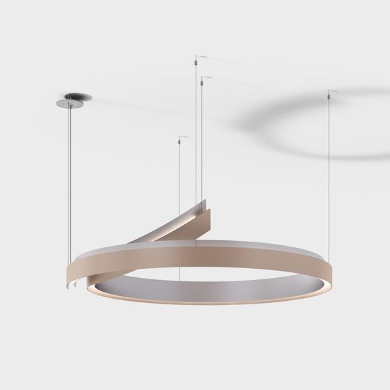 Luminous Ring Pendant Light 3D model
