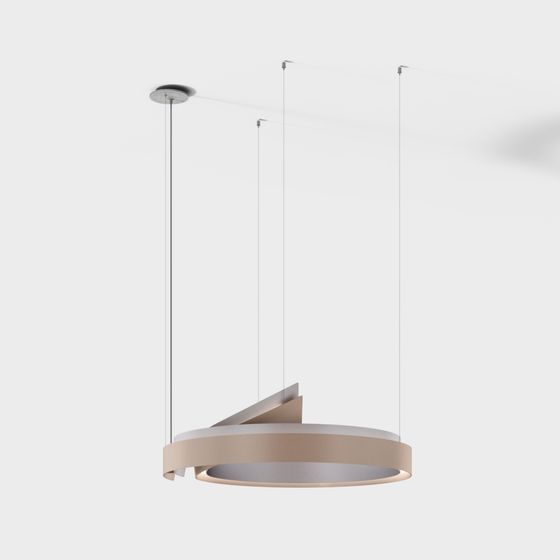 Suspended Ring 3D model - Elegant Light Fixture
