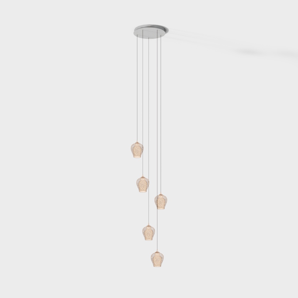 Incense chandelier - five heads - glow