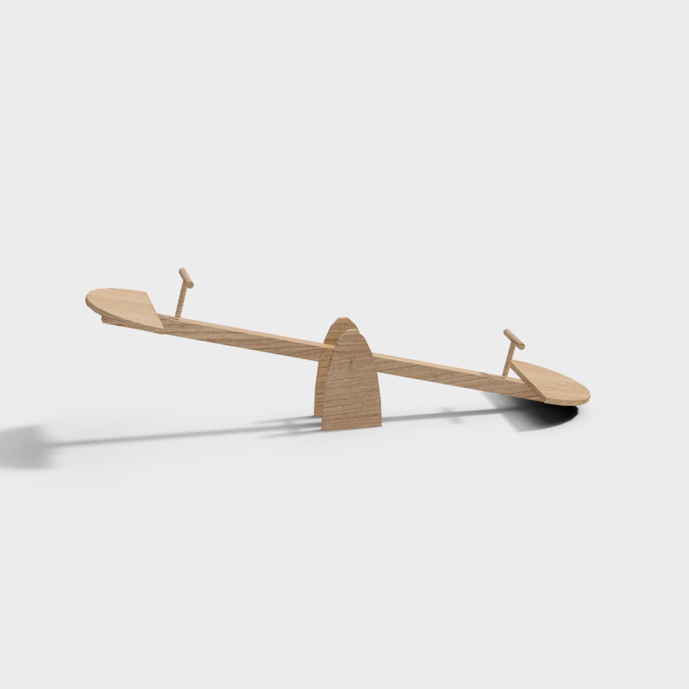 Wooden seesaw for children