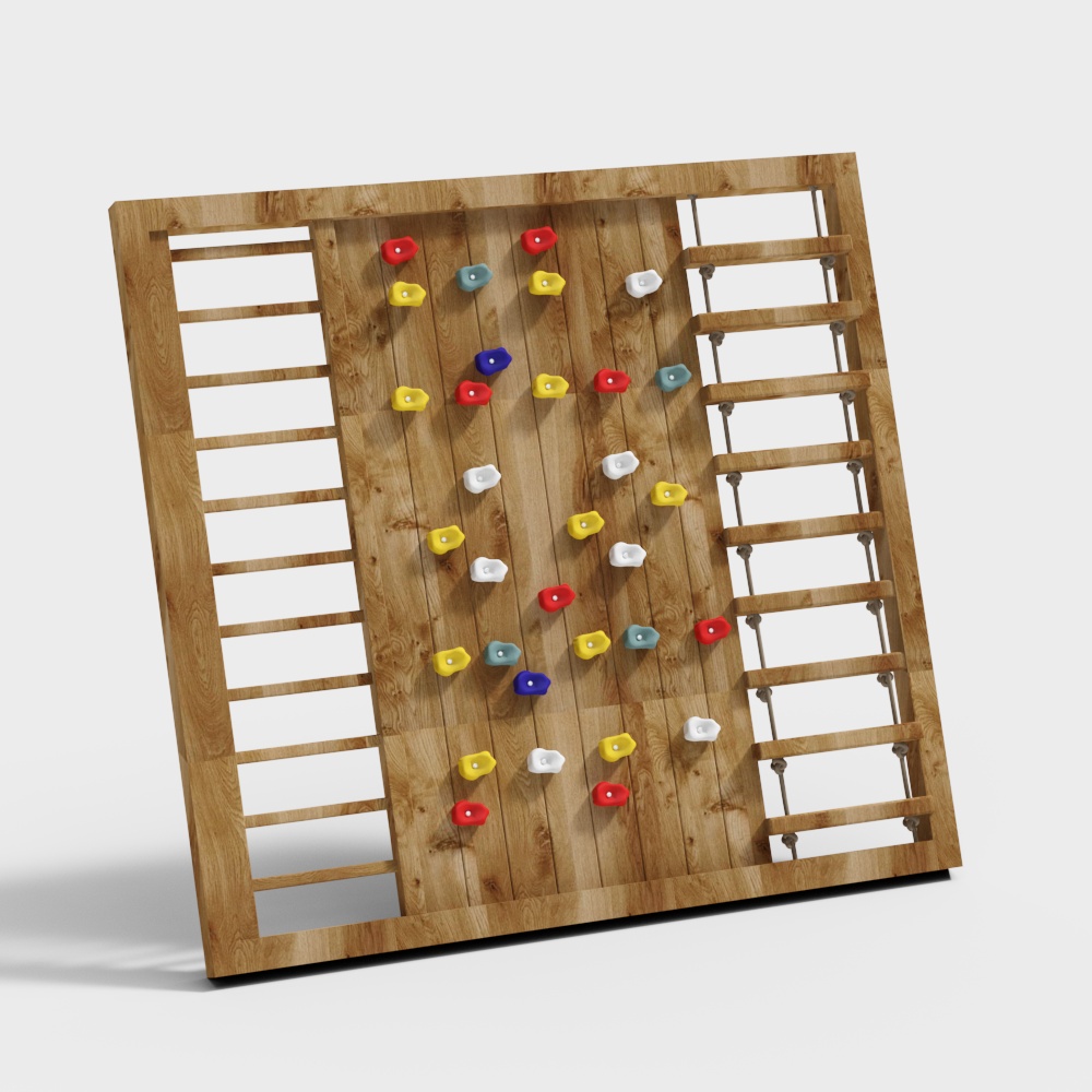 子供用木製クライミングウォール