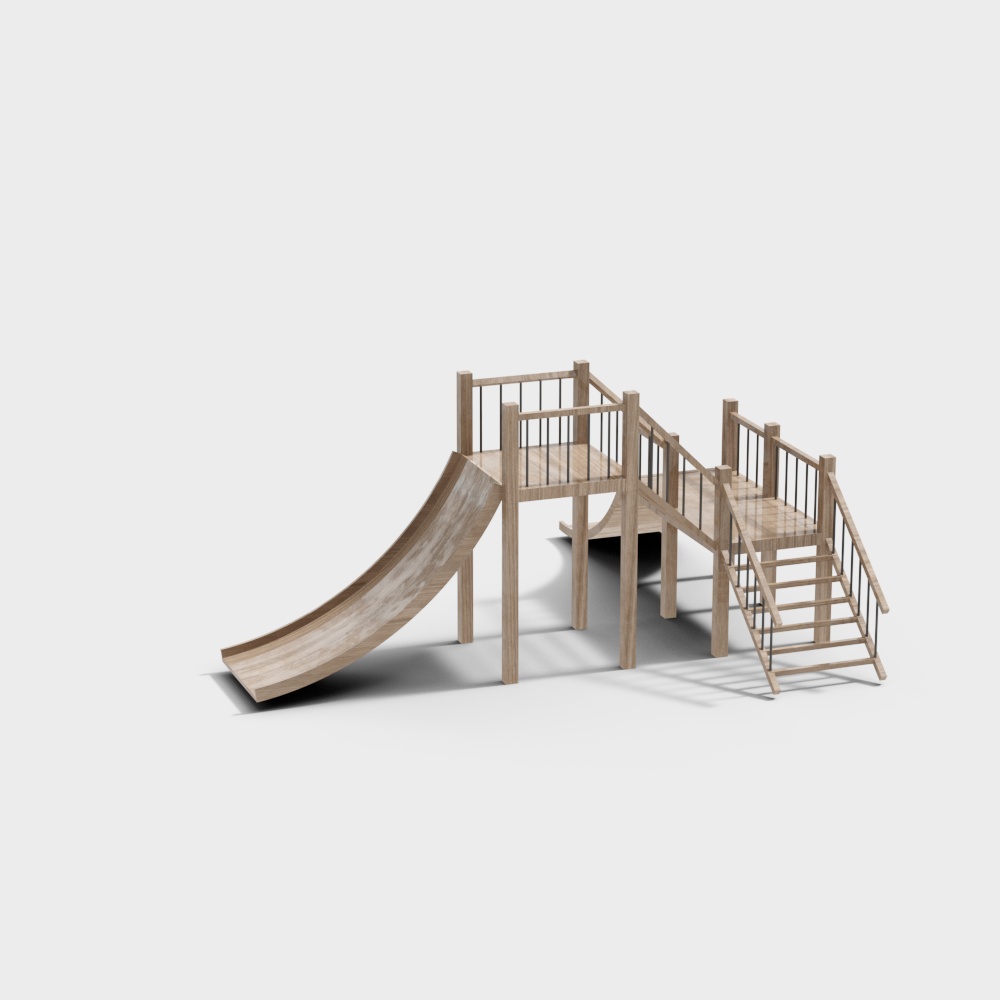 Toboggan en bois