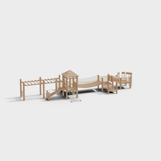Assemblage d'escalade pour enfants en bois