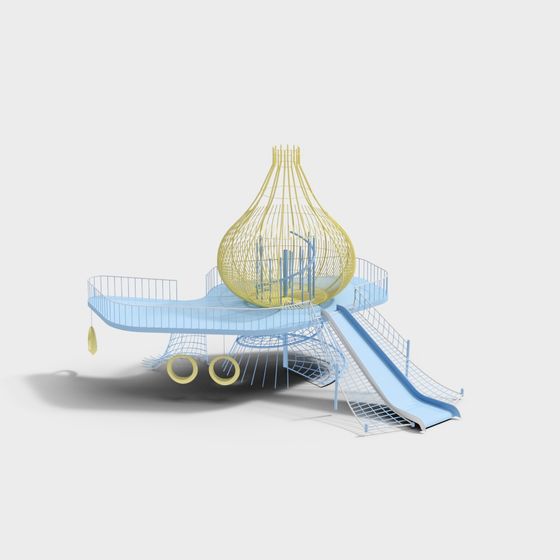 Whimsical Slide Paradise 3D model