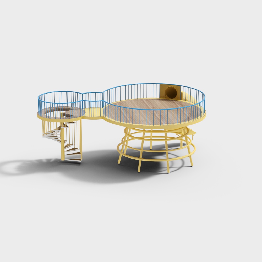 Yellow children slide