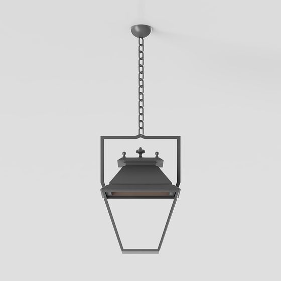 Industrial Style Pendant Lamp 3D model