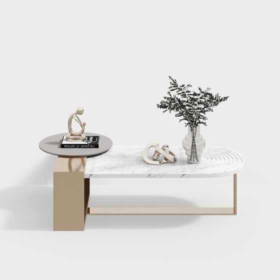Marble Art Coffee Table 3D model