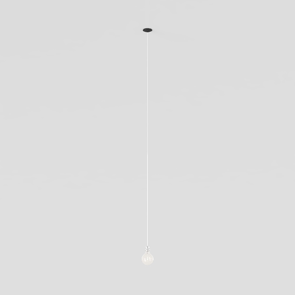 Minimalist Pendant Light Bulb 3D model