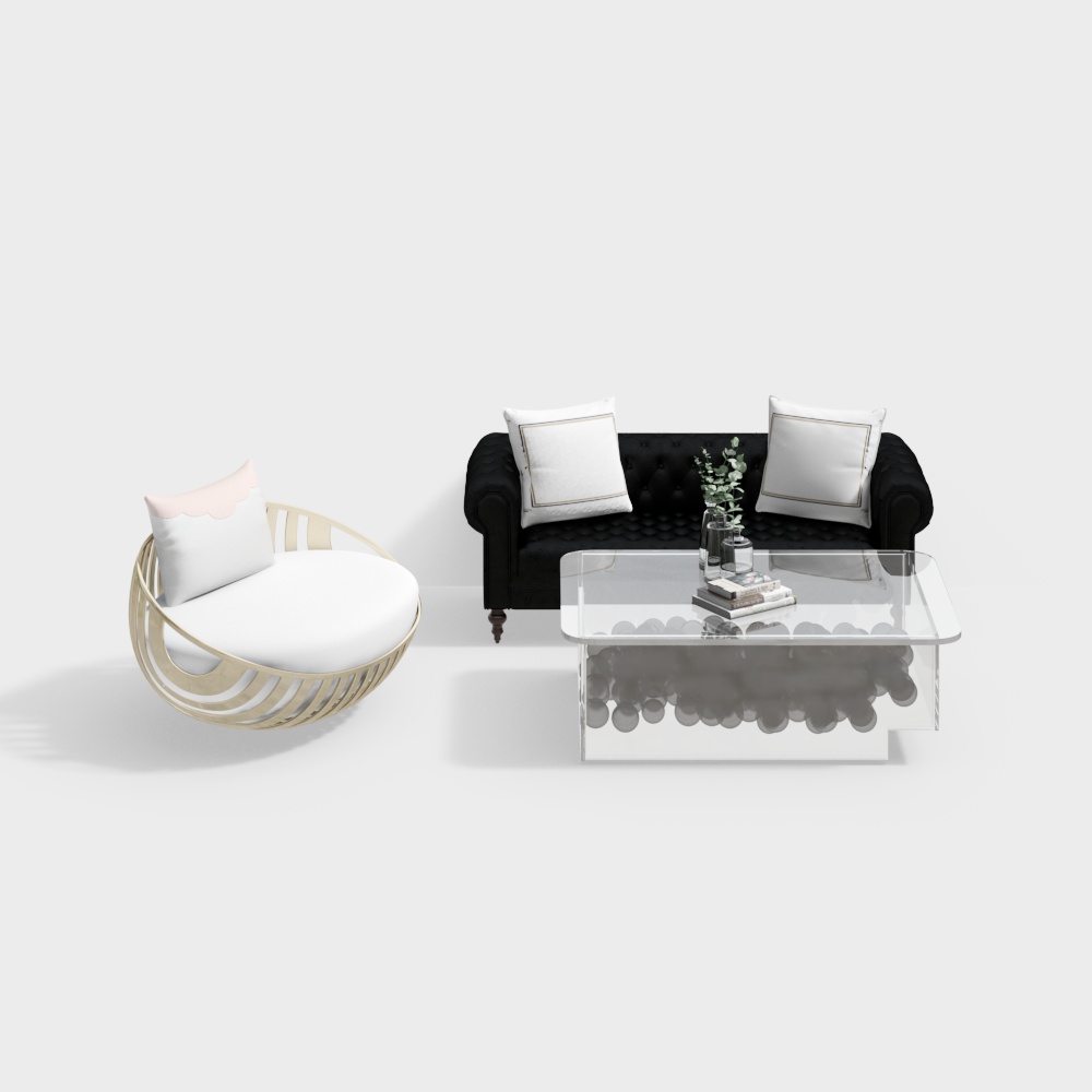 Minimalist sofa set