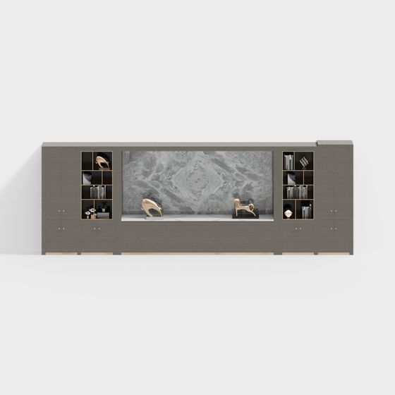 Urban Elegance Bookshelf 3D model for Modern Spaces