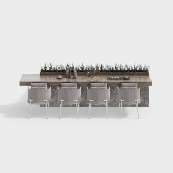 Urban Oasis Dining Table 3D model