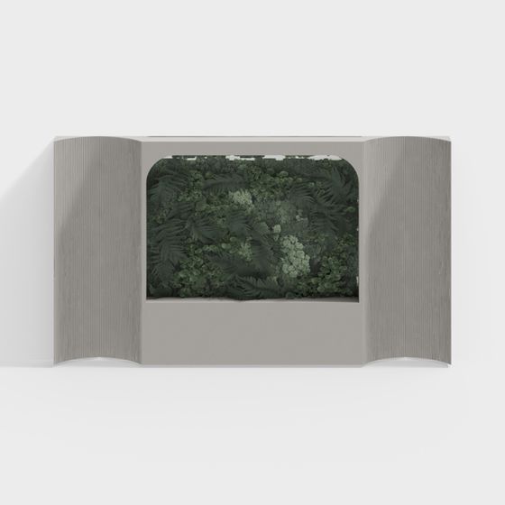 Forest Frame 3D model for Nature-Inspired Spaces