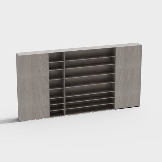 Urban Bookshelf 3D Model for Creative Projects