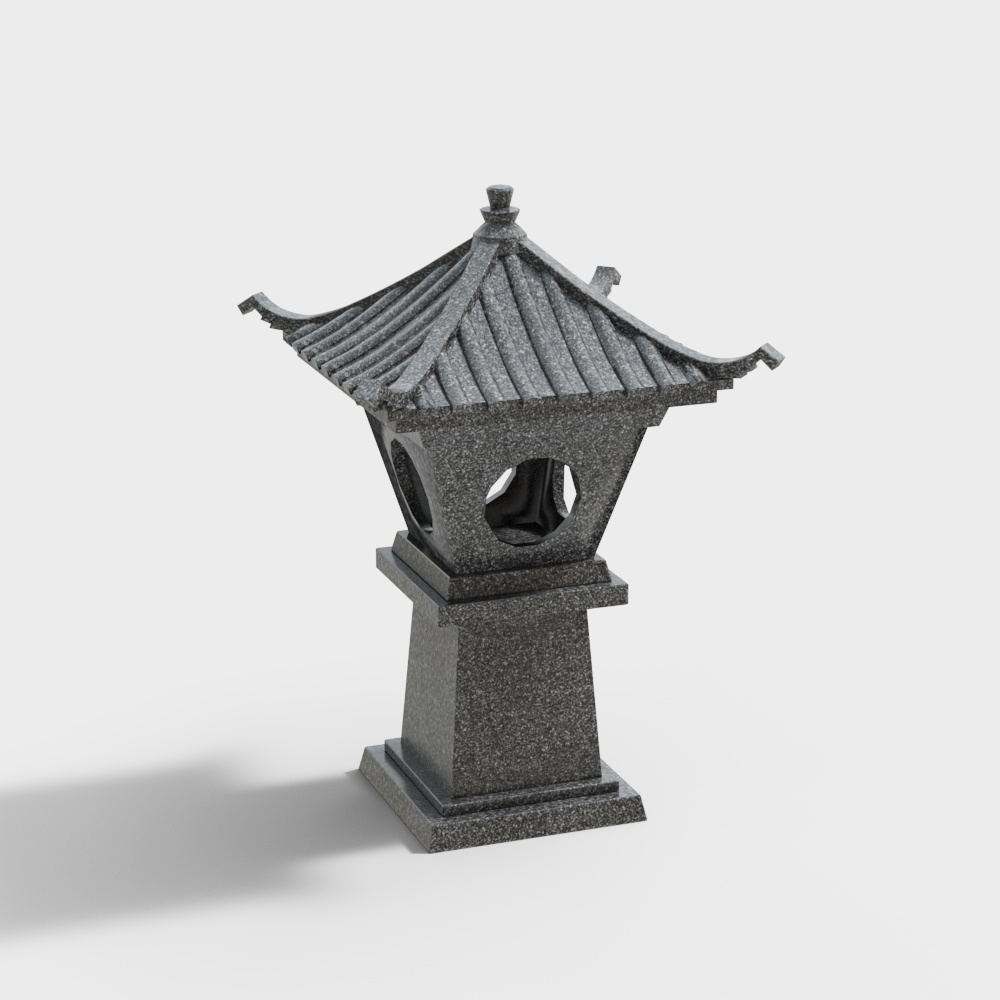 Pilar de luz de piedra exterior de estilo chino nuevo