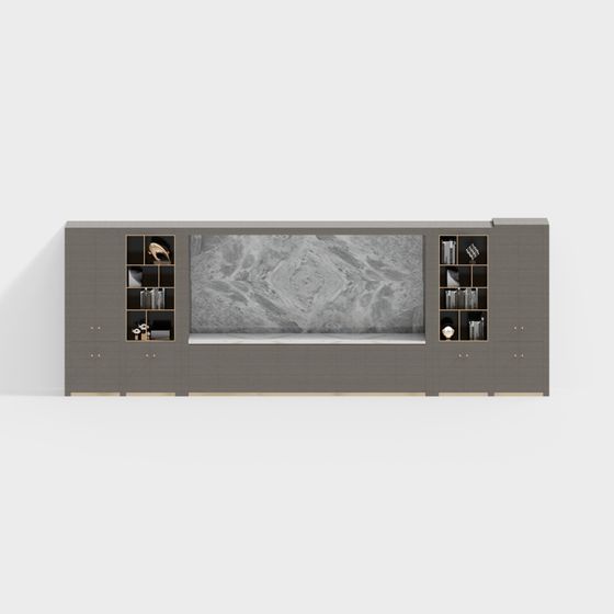 Urban Living Room TV Cabinet 3D model
