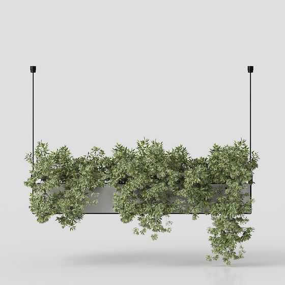Modern Outdoor Swing Basket 3D Model in Green Finish