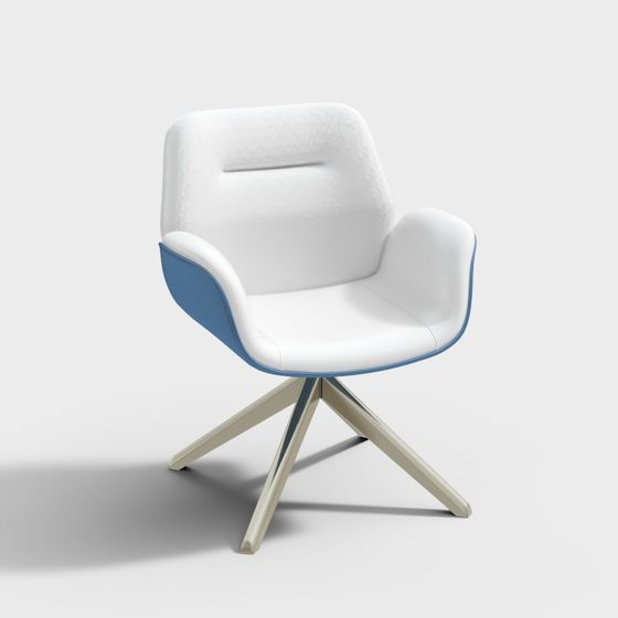 Sleek Lounge Chair 3D model for Modern Interiors