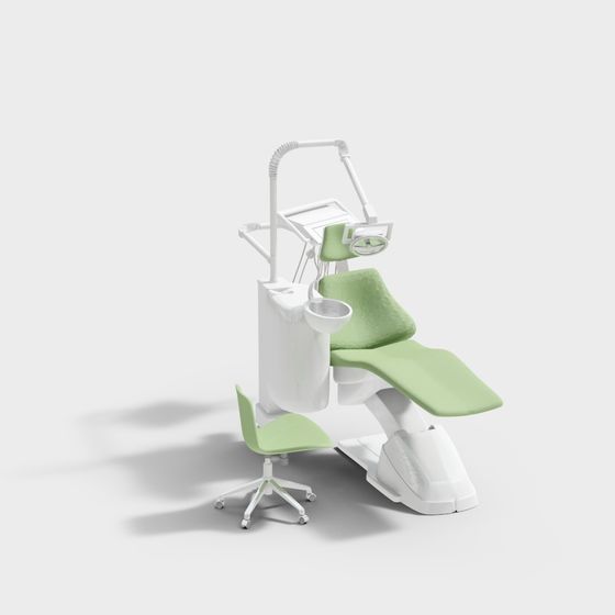 Stylish Dental Chair 3D model for Modern Medical Spaces