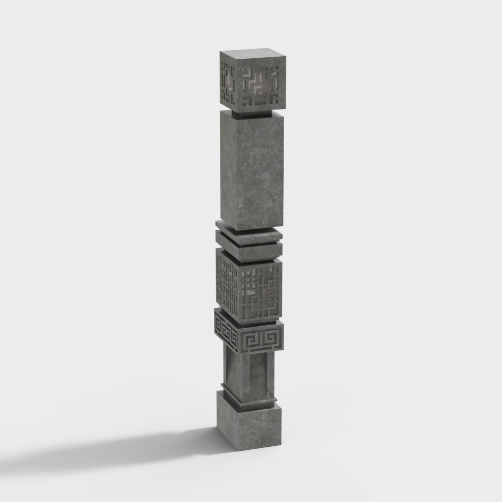 New Chinese outdoor floor lamp