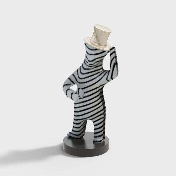 Striped Gentleman 3D model