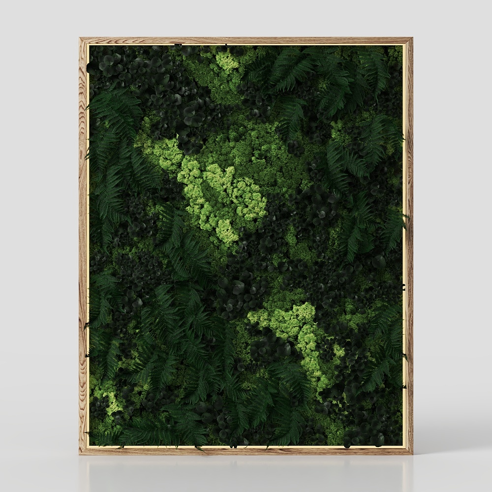Moss Wall 3D Model – Realistic Green Moss Texture